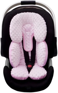 Infant Car Seat Head Neck Body Support, UltraSoft Minky and Microfiber Newbor...