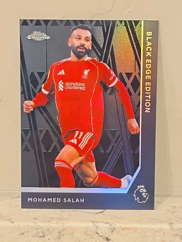 2026 Topps Chrome Premier League Soccer Mohamed Salah #BLK-28