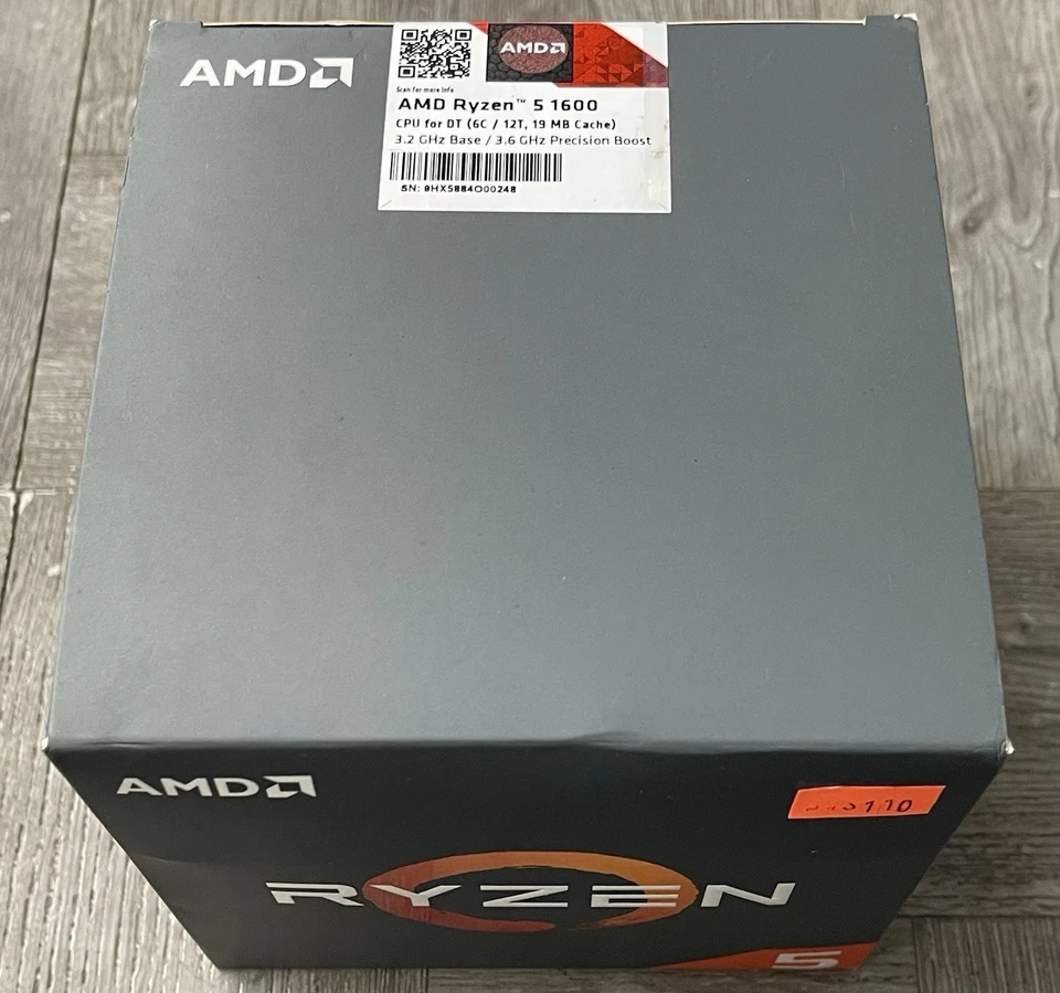 AMD Ryzen 5 1600 65W AM4 - 3.60GHz Hexa-Core (YD1600BBAFBOX) Processor CPU (NEW) - Image 3 of 4