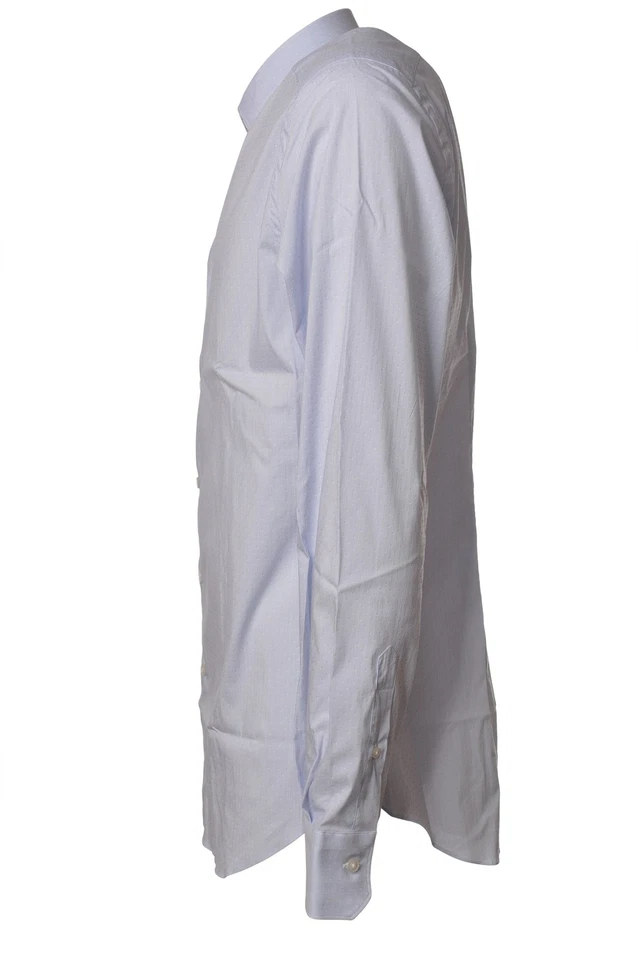 Camicia collo francia ,manica lunga,slim fit,,tutta interamente realizzata in te - Immagine 3 di 4