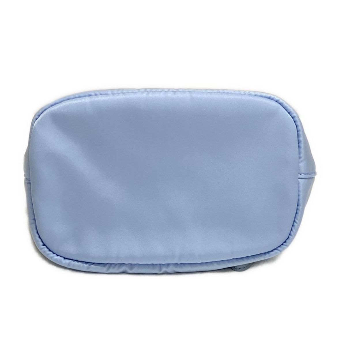 PRADA Light Blue Leather Drawstring Pouch 22.5cm … - image 3