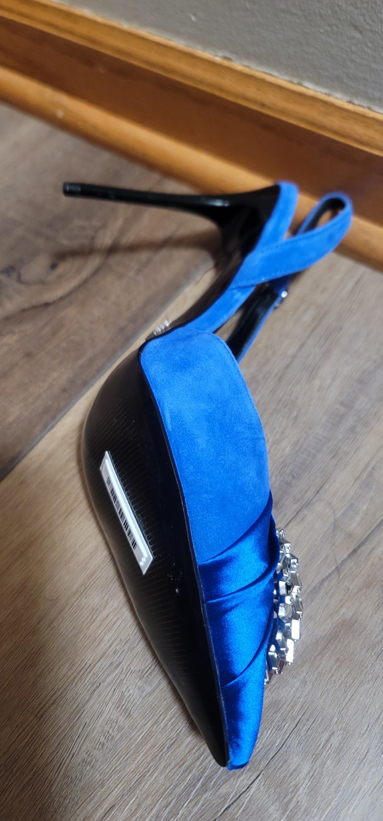 Reiss Blue Embelished Slingback Heel Size 9 image 10