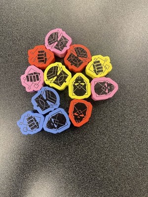 Dungeons & Dragons: Builders of Baldur's Gate Promo Wooden Faction Meeples New