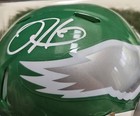 Jalen Hurts Philadelphia Eagles Autographed Kelly Green Speed Mini Helmet — photo 5