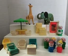 VINTAGE LOT OF FISHER PRICE ACCESSORIES, PEOPLE & ANIMALS