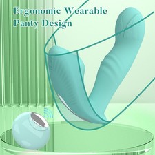 Wearable Rabbit Vibrator Clitoral Sucking Flapping Tapping G-Spot WomenLubricant