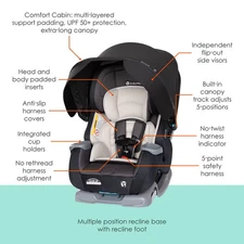 Baby Trend Cover Me 4-in-1 Convertible Car Seat - Madrid Tan
