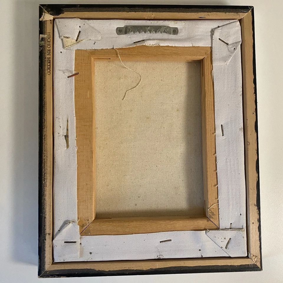 Pintura Payaso De Colección Lienzo Impresionista 11x9 Firmado Trío Actuando Happy Moody Foto 2 de 4