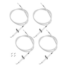 Kit de cables de encendido de parrilla de 4 piezas de repuesto de electrodo de cerámica para parrillas de barbacoa de gas