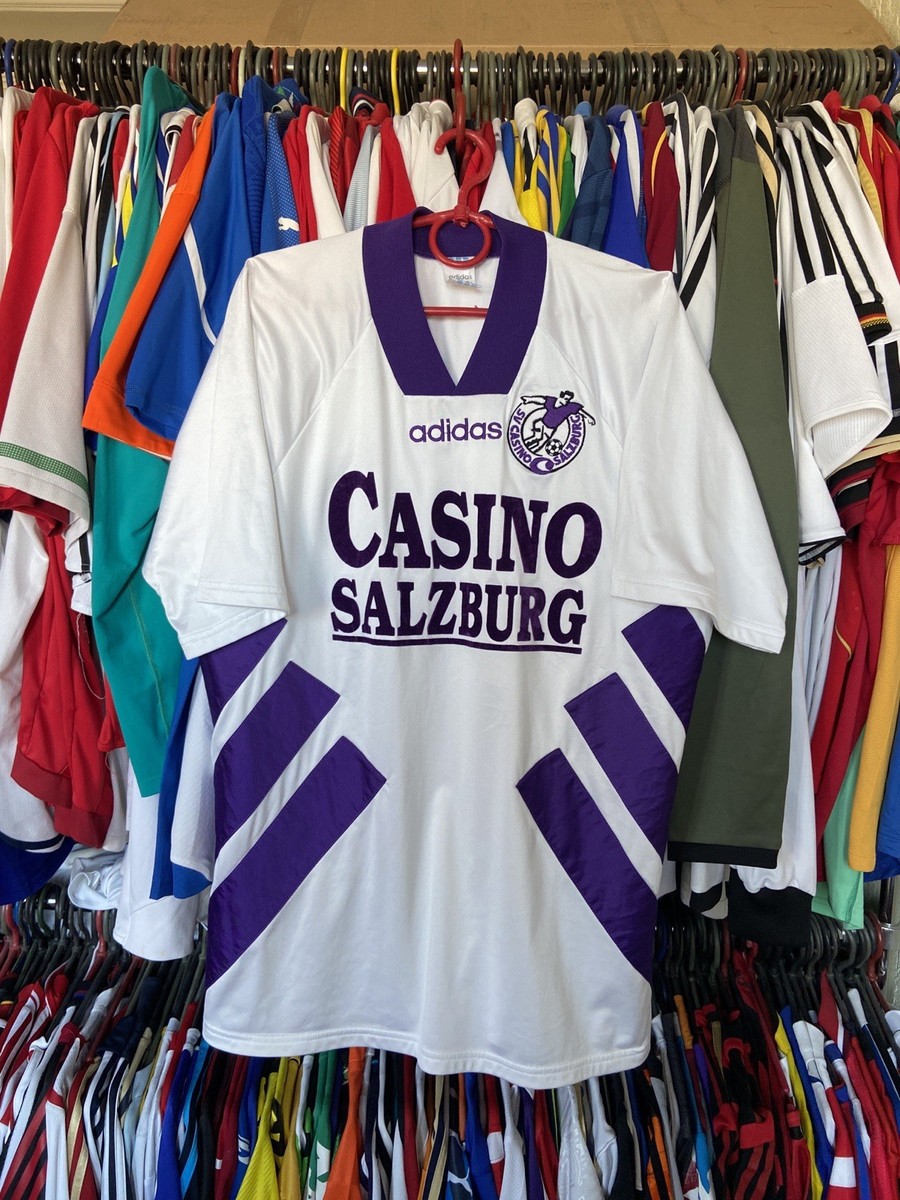 CASINO SALZBURG 1994 HOME FOOTBALL SHIRT SOCCER JERSEY ADIDAS sz L