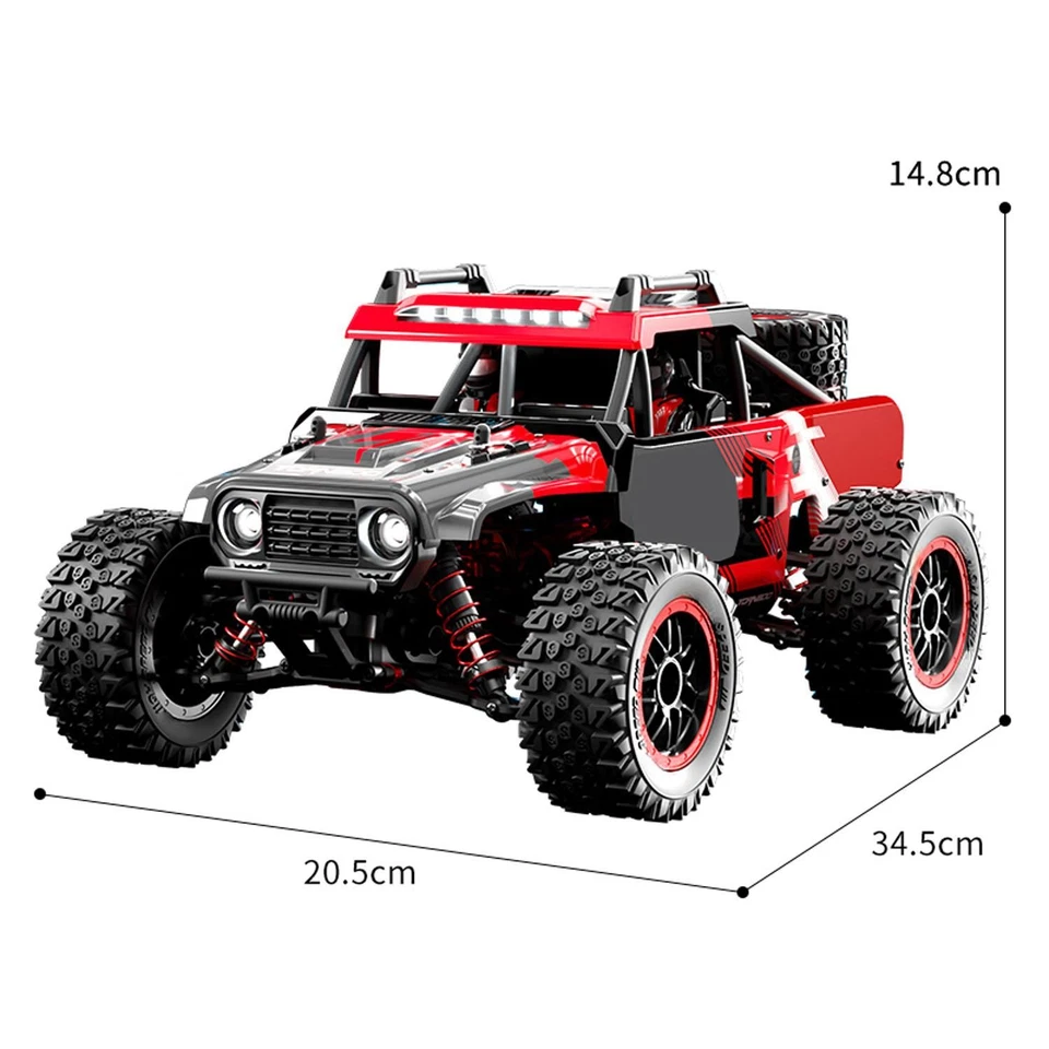 2.4GHz RC High Speed Off Road Vehicle 1/14 4WD Car C8805 Carbon Brush Motor RTR - Image 2 of 4