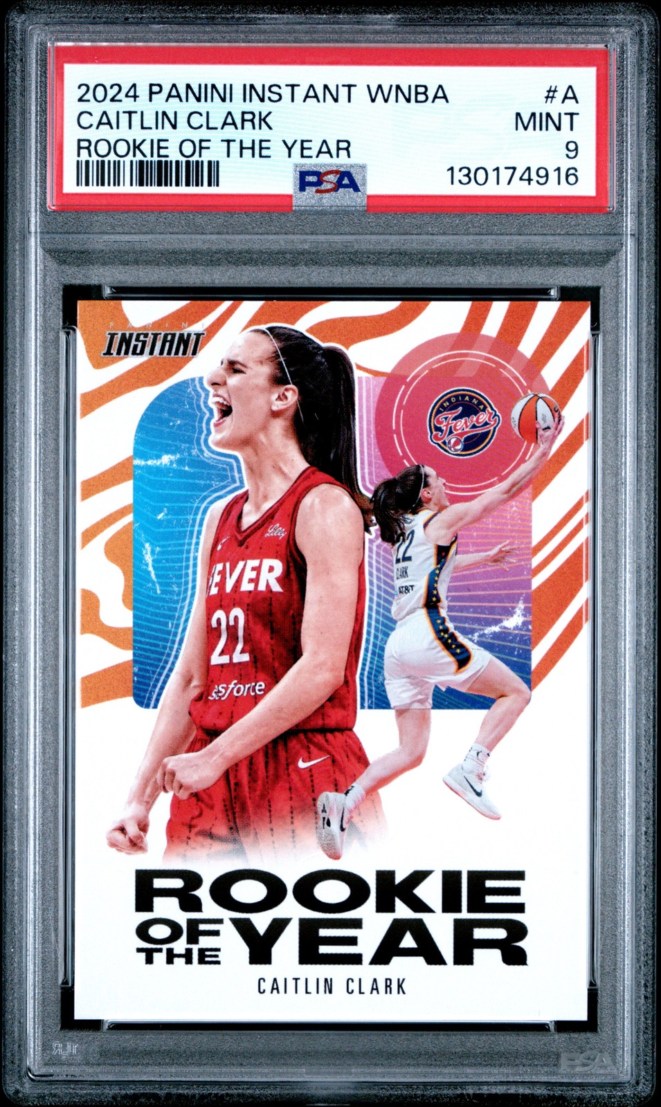 2024 PANINI INSTANT WNBA ROY #A CAITLIN CLARK PSA 9