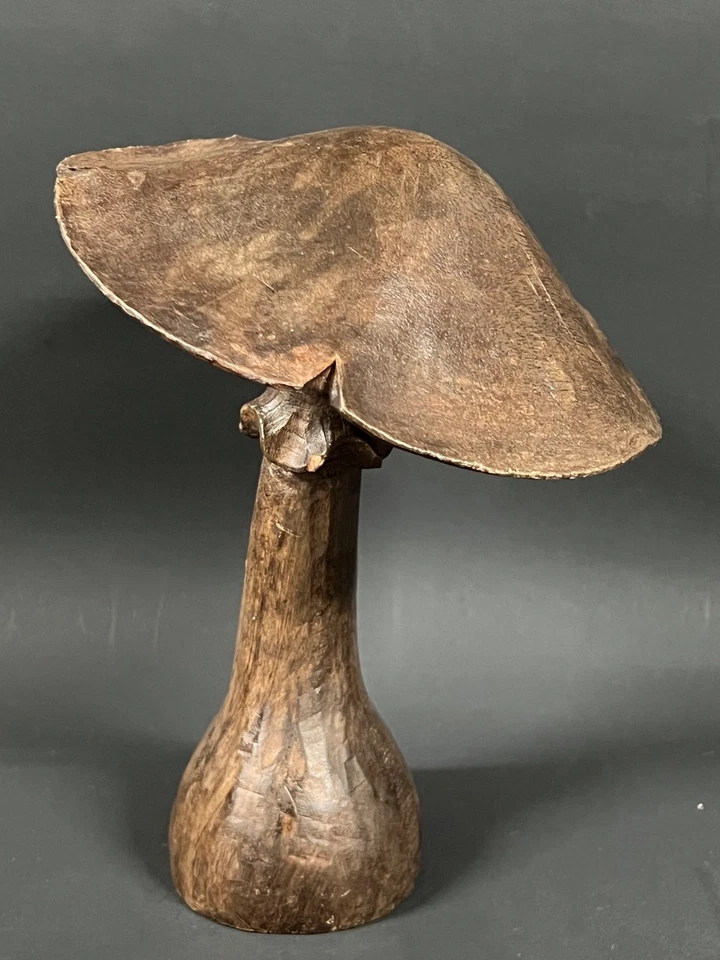 CARVED WOOD PAPER MACHE MOLD/SCULPTURE OF MUSHROOM #M70 - Image 4 of 4