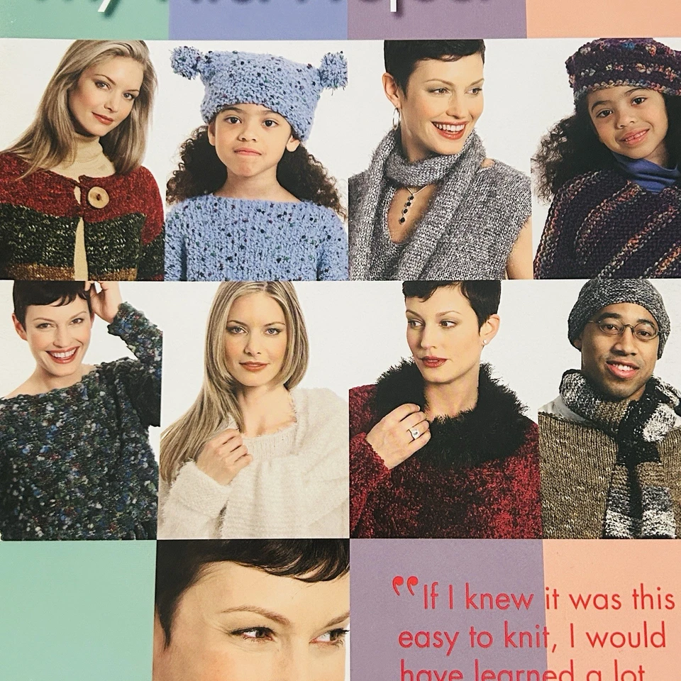 Berroco 222 My First Project Fashion Sweater Scarf Hat Knitting Pattern Booklet - Image 2 of 4