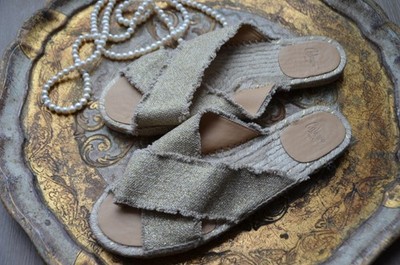 Castaner Palmera Sandalen light gold 39 Pantoletten Sandaletten 39