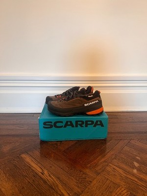 NEW Scarpa Rapid GTX Gore-Tex Approach Shoes Men || Caribou Brown - Rust Orange