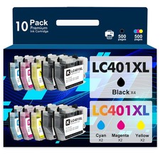 LC401 LC401XL Ink Cartridges for Brother MFC-J1010DW MFC-J1012DW MFC-J1170DW