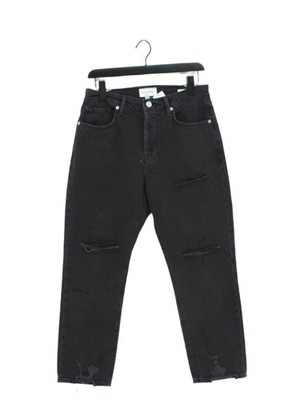 Frame Damen Jeans W 28 in schwarz 100% Baumwolle Straight