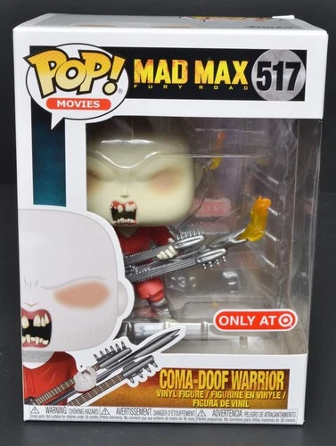Funko Pop 'Movies' COMA-DOOF WARRIOR Figure #517 NRFB Mad Max Fury Road Target