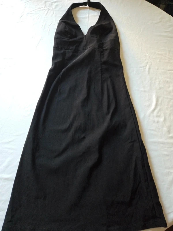 Abito spalle scoperte Guess Jeans USA Y2K Black Backless Mini Dress XS/S