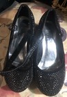 Little Girls Link Black & Silver Sparky Dress Shoes Heels  — photo 2