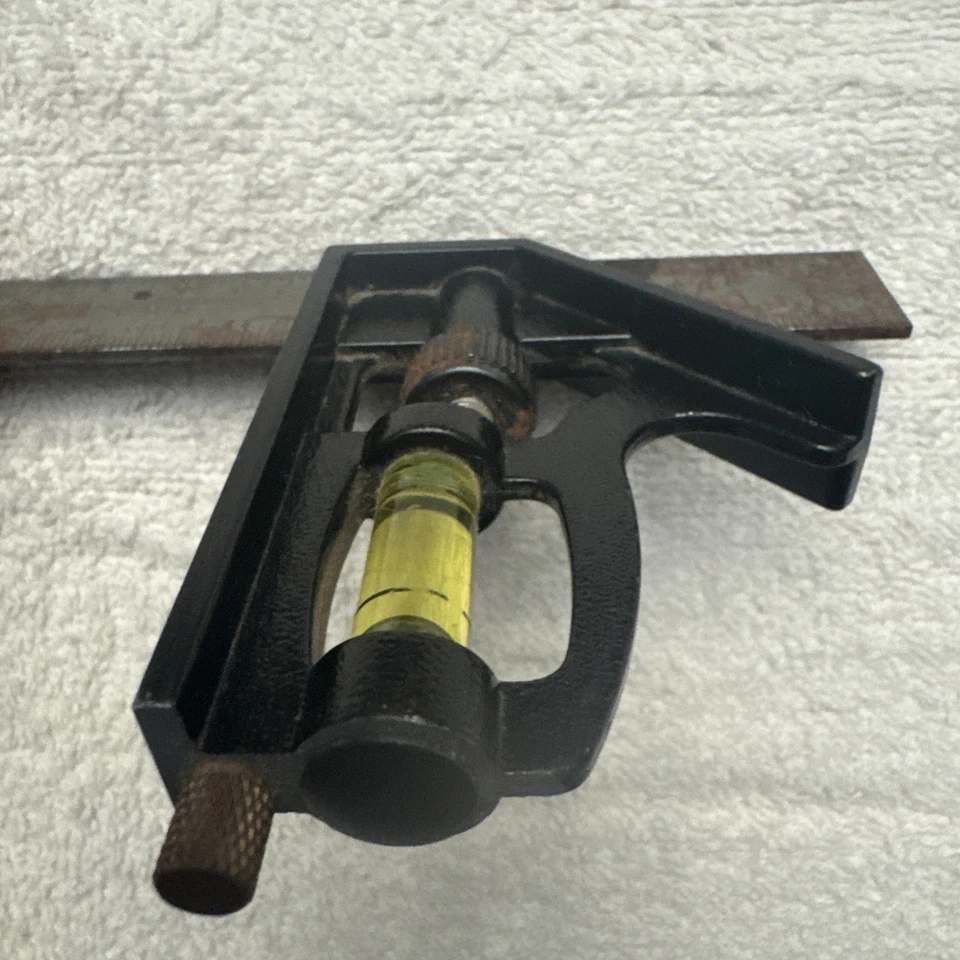 Vintage 6” Machinist's Combination Square with Level - Image 4 of 4