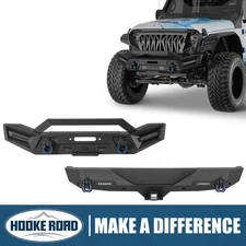 Hooke Road Steel Front/Rear Bumper Replacement for Jeep Wrangler JL 2018-2025