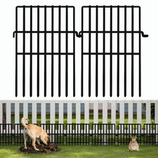 25 Panels Animal Barrier Fence, No Dig Fences 17in H X 27ft L , Garden Fen...