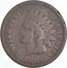 1885 Indian Head Cent AC Average Circ *9907