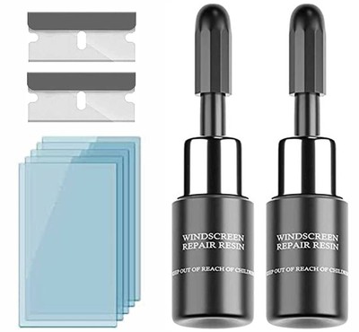 2 PCS Windshield Crack Repair Kit,Automotive Glass Nano Repair Fluid,Car wind...