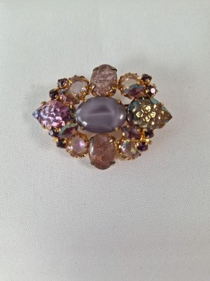 Vintage Juliana D&E Style Multi-Color Multi-Shape Statement Brooch 