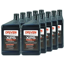Driven Racing Oil 00906, XP5 Racing Oil, Semi-Synthetic 20W-50, 10 Quarts