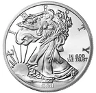 1 TROY OZ .999 FINE SILVER SMI WALKING LIBERTY ROUND, (New,MintMark SI)