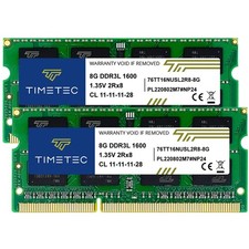 16GB 2x8GB DDR3L/DDR3 1600MHz PC3L-12800 SODIMM Laptop RAM 1.35V/1.5V CL11