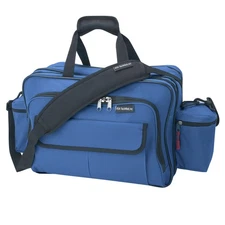 Nursing Bag with Compartments, Durable Shoulder Bag for Nurses & EMTs, Blue