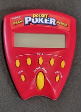 1999 RADICA Pocket Poker Draw  Deuces Handheld Sound Vintage Works Tested