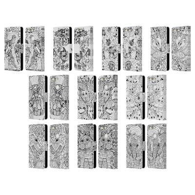 OFFIZIELLE MAD DOG ART GALLERY B&W DOODLE BRIEFTASCHE HUELLE FÜR GOOGLE HANDYS