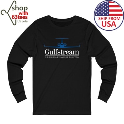 Gulfstream Jet Plane Aircraft Men's Black Size S to 2XL