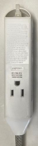 6 Fuß 2 Steckdosen Überspannungsschutz, USB-A 2,4 Amp, USB-C 15 Watt, 400 Joule Kabel - Bild 4 von 6
