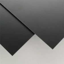 Black Polystyrene Plastic Sheet - 0.030" - 6" x 6" (10 Pack) - Vacuum Forming