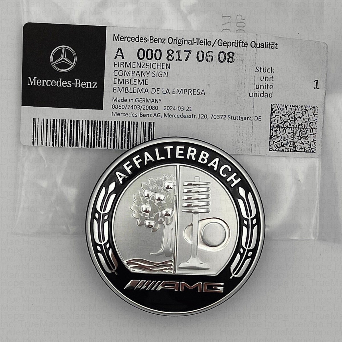 Genuine For Mercedes-AMG Affalterbach 223 Engine Hood Emblem