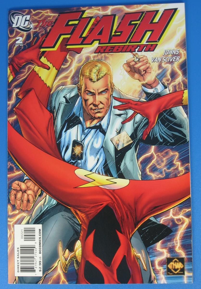 Flash Rebirth #2 Variant Comic Book 2009 Geoff Johns Barry Allen