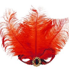 2pcs Sequins Feather Headpiece1920s Flapper HeadbandMardi Gras Carnival Party...