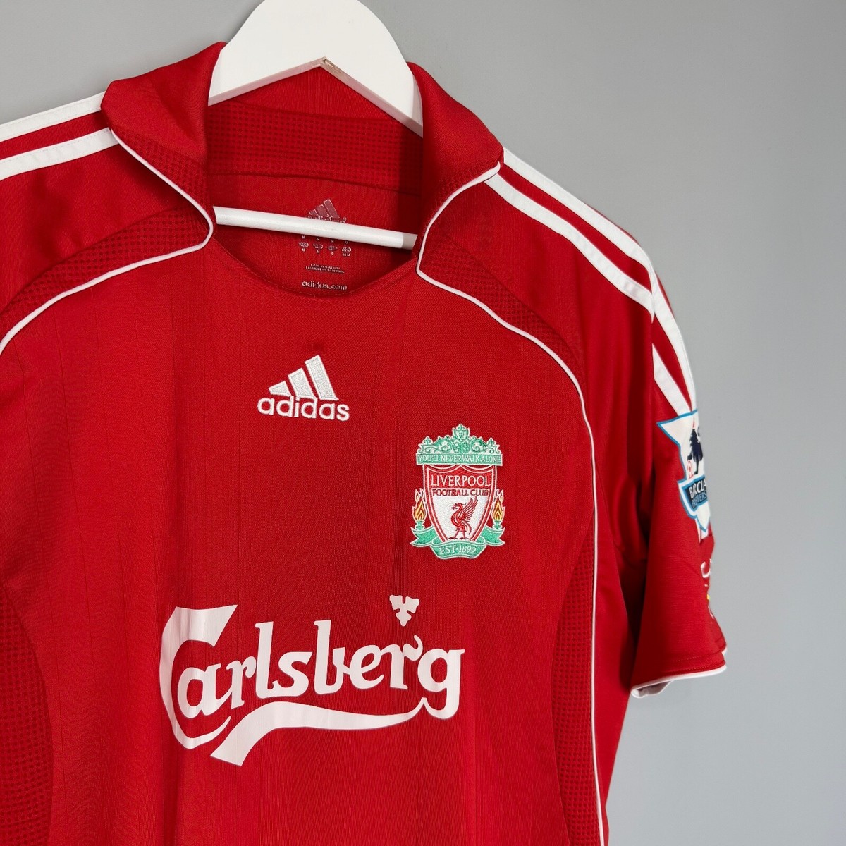 LIVERPOOL 2006/2007 HOME FOOTBALL SHIRT JERSEY ADIDAS SIZE M