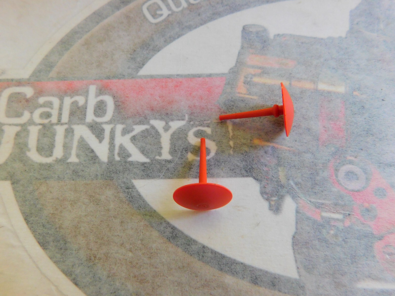 2 Autolite Holley Carburetor 2B 4B Accelerator Pump Check Valves Umbrella G582