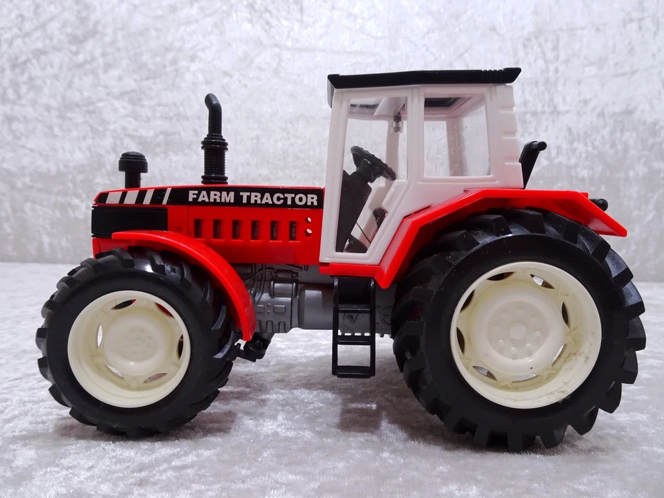 Dickie Toys Design Modell Farm Tractor Traktor mit Holzanhänger - Vintage - Bild 2 von 4