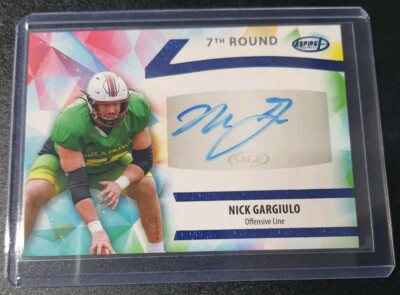 Nick Gargiulo - Sage Aspire Football 2024 - Denver Broncos - Auto - Blue - #2