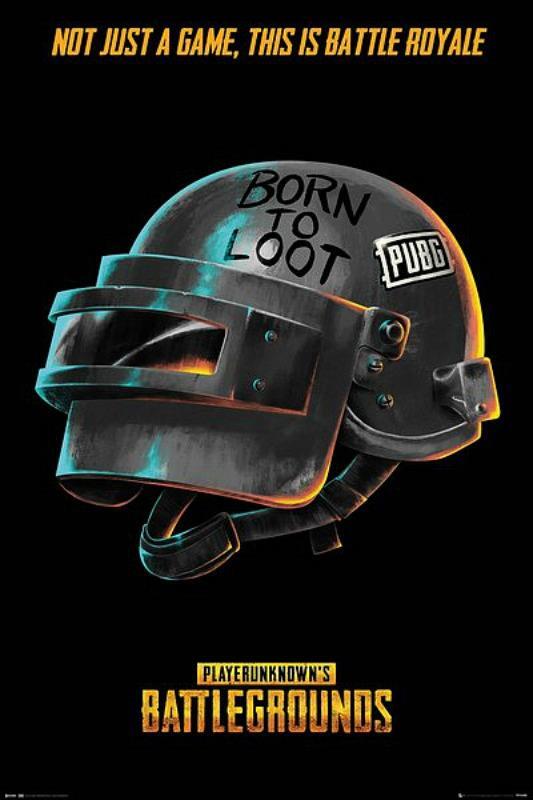 PUBG Battlegrounds : Born To Loot - Maxi Poster 61 x 91.5 cm new and sealed