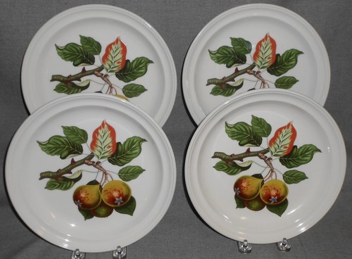 Set (4) Sang Woo Ceramics 8 3/4" Salad Plates - FRUIT PATTERN - Picture 9 of 9