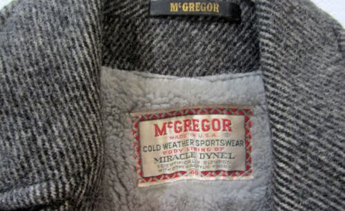Vintage McGregor Coat, Gray Tweed, Men's Size 40, Excellent 